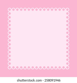 Retro template for greeting card. Vector image. 