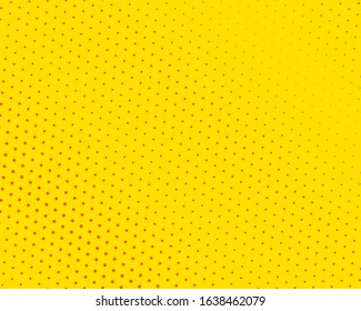 Retro template with halftone pattern for cover design. Abstract concept graphic element. Vector decorative background. Vibrant abstract background. Yellow halftone pattern in vintage style.