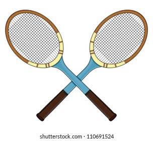 Retro tennis racket