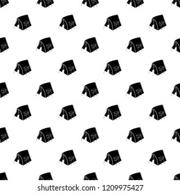 Retro tent pattern vector seamless repeating for any web design