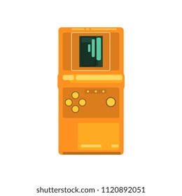 Retro tetris electronic game console vector Illustration on a white background