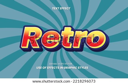 Retro Text - 3D Text Effects That Can Be Used Through Graphic Style Settings