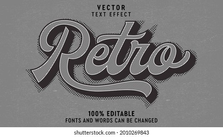 Retro text effect stock vector
