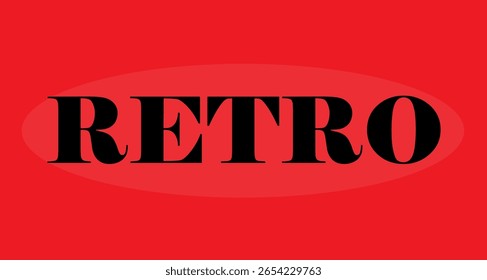 texto retro sobre un fondo rojo,