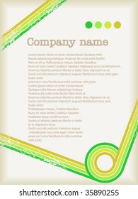 Retro text pattern with color lines