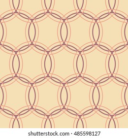 Retro textile, Seamless vector illustration inspired by retro style