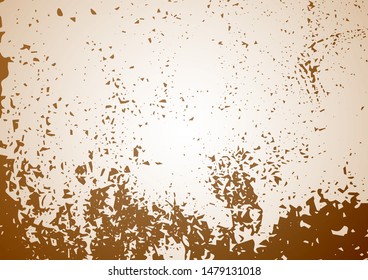 Retro texture. Vintage texture. Beige-brown texture, surface with damaged paint. Template for design old background. Vector illustration
