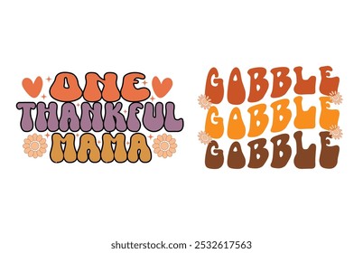 Retro Thanksgiving Bundle Thanksgiving Shirt Fall Autumn Shirt Thanksgiving Groovy Than