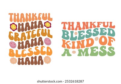 Retro Thanksgiving  Bundle Thanksgiving Shirt Fall Autumn Shirt Thanksgiving  Groovy Than

