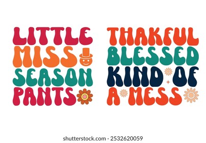 Retro Thanksgiving  Bundle Thanksgiving Shirt Fall Autumn Shirt Thanksgiving  Groovy Than
