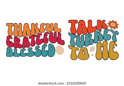 Retro Paquete de Acción de Gracias Camisa de Acción de Gracias Otoño Camisa de Acción de Gracias Groovy Than
