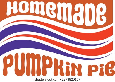 Retro Thanksgiving T-shirt Design, Vector