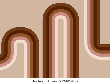 Projeto de fundo listrado com tema retrô 