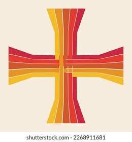 retro throwback 70s 1970s stripe beach 70's vibes minimal art 