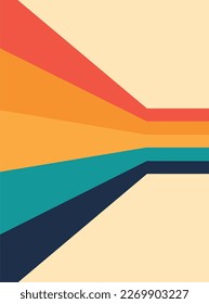 retro throwback 70s 1970s stripe beach 70's vibes minimal art 