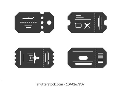 Retro ticket icon vector set . Vintage tickets design. Vector illustration.