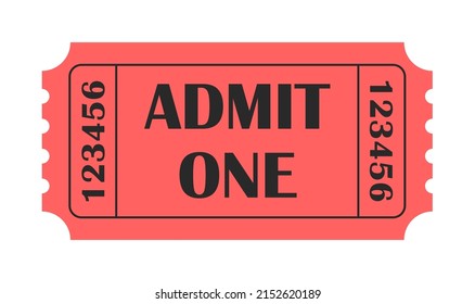 Retro ticket. Vintage. Old style. Classic vintage retro ticket for movies parties, cinema, theatre, circus and other events.