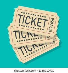 Retro ticket.Ticket vector illustration. 
