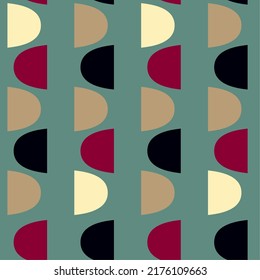 Retro tile print! Pattern is vector, scalable, editable and high-resolution for web and print use.