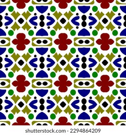 The retro tile texture with a seamless fabric decorative element and geometric pattern background repeat creates a stylish and unique look.