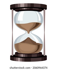 retro timer hourglass isolated icon