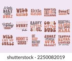 Retro Toddler Funny Kids Bundle for T-shirt design or others.