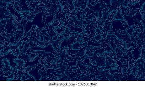 Retro topographic map. Geographic contour map. Abstract outline grid, vector illustration.