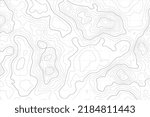 Retro topography map. White geographic contour map. Abstract outline grid.