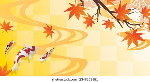 Retro and traditional autumn leaves with a sense of luxury
