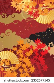 Retro and traditional autumn leaves with a sense of luxury
