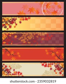 Retro and traditional autumn leaves with a sense of luxury
