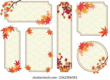 Retro and traditional autumn leaves with a sense of luxury

