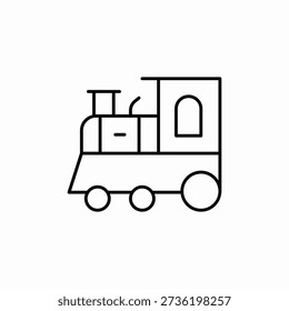 retro train icon sign vector