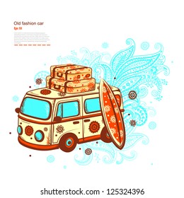 Retro Travel bus