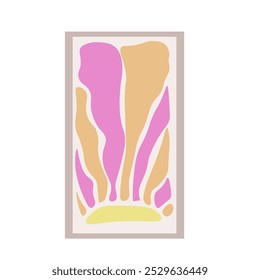 Diseño de Vector de fondo de patrón de puesta de sol rosa naranja de impresión de póster Abstractas de moda retro