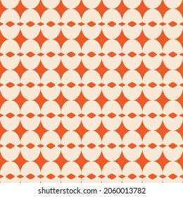 RETRO trendy seamless pattern with fuchsia orange