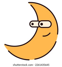 Retro trendy sticker in 90s style. 90s baby. Nostalgia for old aesthetic 90s -2000s. Y2K. Vector illustration