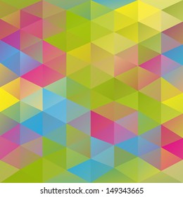 Retro triangle background - vector illustration