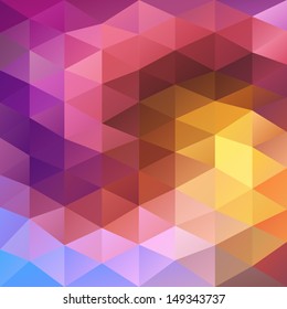 Retro triangle background - vector illustration