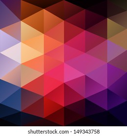 Retro triangle background - vector illustration