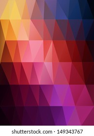 Retro triangle background - vector illustration