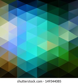 Retro triangle background - vector illustration