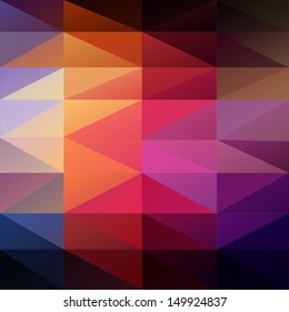 Retro triangle background - vector illustration