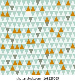 retro triangle geometric pattern background with scandinavian colors