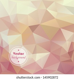 Retro triangle vector pattern. Geometric triangle mosaic background
