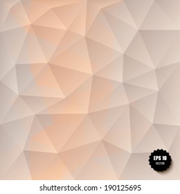 Retro triangle vector pattern. Geometric triangle mosaic background