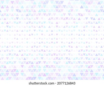 Retro triangles halftone texture. Fade triangular structure banner backdrop. Digital triangles halftone graphics.