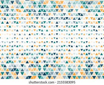 Retro triángulos de medio tono vector. Fondo de banner de formas triangulares de diseño fino. Píxel triángulos de la rejilla de semitono.