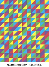Retro Triangular Pattern Design, vector of abstract background, eps 10