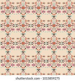 retro tribal Navajo vector  pattern. aztec fancy abstract geometric art print. ethnic hipster backdrop. Wallpaper, cloth design, fabric, paper, cover, textile, wrapping.